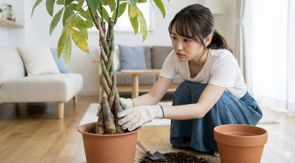 幹がぶよぶよになる根腐れから復活させる方法