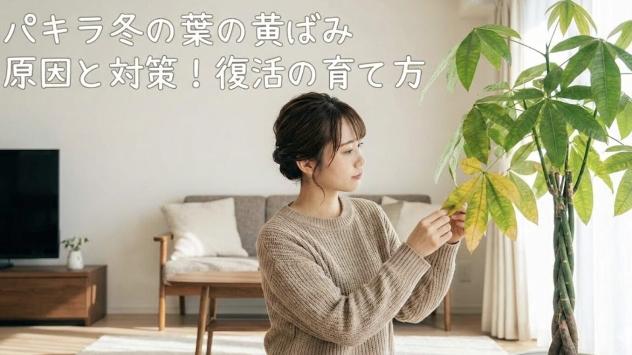 パキラの葉が黄ばむ冬のトラブル解決法！正しい水やりと置き場所を解説
