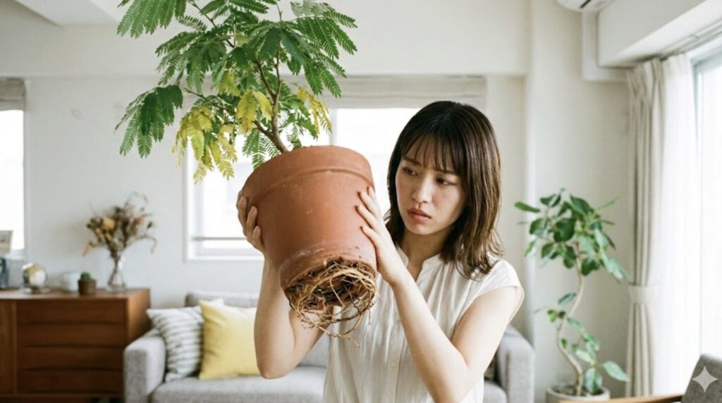 根詰まりで成長が止まり枯れる前兆のサイン