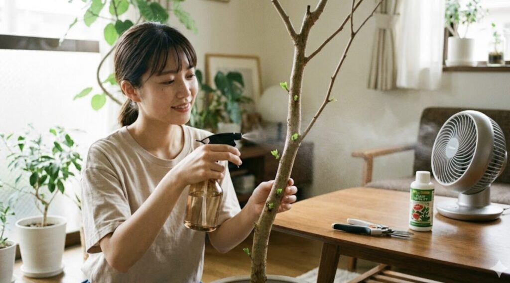 枯れる寸前の状態から復活させる再生手順